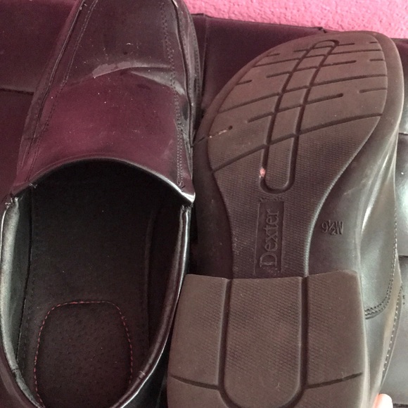 Men’s Dexter black size 9 1/2 dress shoes - Picture 7 of 8